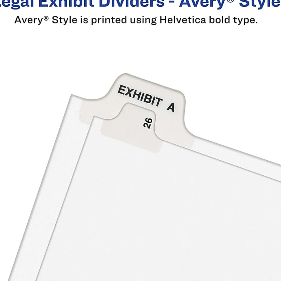 Avery® Individual Legal Dividers Avery® Style, Letter Size, Side Tab #12, Pack Of 25