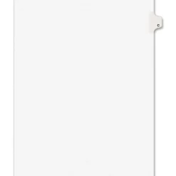 Avery® Individual Legal Dividers Avery® Style, Letter Size, Side Tab C, Pack Of 25