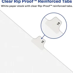 Avery® Individual Legal Dividers Avery® Style, Letter Size, Side Tab #14, White Dividers/White Tabs, Pack Of 25