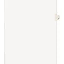 Avery® Individual Legal Dividers Avery® Style, Letter Size, Side Tab #7, Pack Of 25