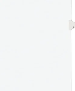 Avery® Individual Legal Dividers Avery® Style, Letter Size, Side Tab #7, Pack Of 25