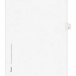 Avery® Individual Legal Dividers Avery® Style, Letter Size, Side Tab #9, Pack Of 25