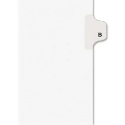 Avery® Individual Legal Dividers Avery® Style, Letter Size, Side Tab B, Pack Of 25