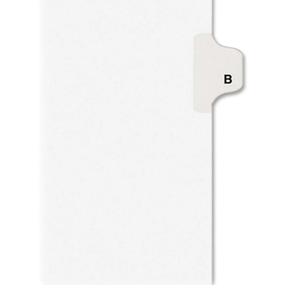 Avery® Individual Legal Dividers Avery® Style, Letter Size, Side Tab B, Pack Of 25
