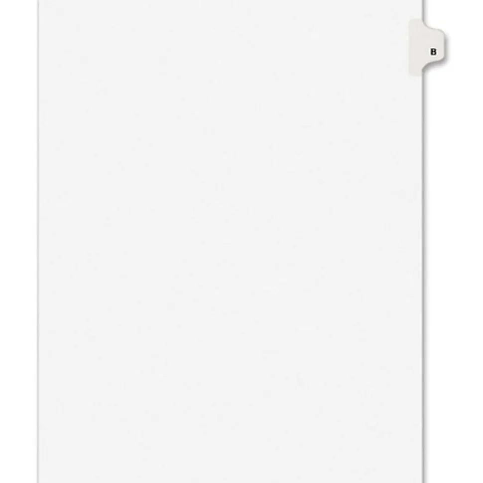 Avery® Individual Legal Dividers Avery® Style, Letter Size, Side Tab B, Pack Of 25