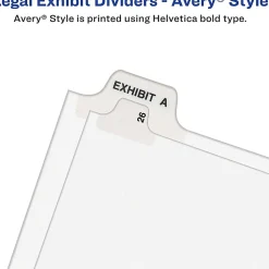 Avery® Individual Legal Dividers Avery® Style, Letter Size, Side Tab A, Pack Of 25