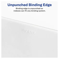 Avery® Individual Legal Exhibit Dividers, Avery® Style, #5, Side Tab, Letter Size, Pack Of 25