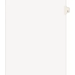 Avery® Individual Legal Exhibit Dividers, Avery® Style, #3, Side Tab, Letter Size, Pack Of 25