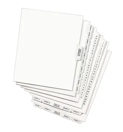 Avery® Individual Legal Exhibit Dividers, Avery® Style, #1, Side Tab, Letter Size, Pack Of 25