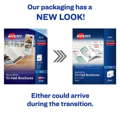 Avery® Inkjet Trifold Matte Brochures, Letter Size (8 1/2