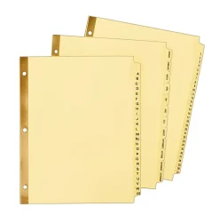 Avery® Laminated Preprinted Dividers, A-Z Tabs, 8 1/2