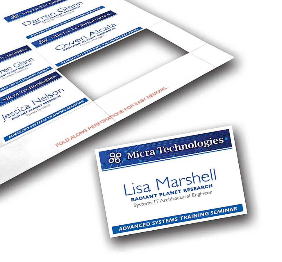Avery® Laser Name Badge Inserts, 2 1/4" x 3 1/2", 5390, Box Of 400