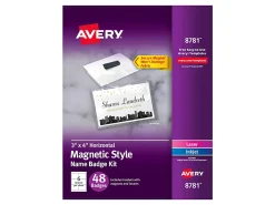Avery® Magnetic Style Name Badge Kit, 3