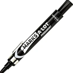 Avery® Marks-A-Lot® Bullet-Tip Permanent Markers, Black, 12/Pack