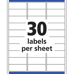 Avery® Matte Address Labels With Sure Feed® Technology, 8660, Rectangle, 1