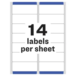 Avery® Matte Address Labels With Sure Feed® Technology, 8662, Rectangle, 1-1/3