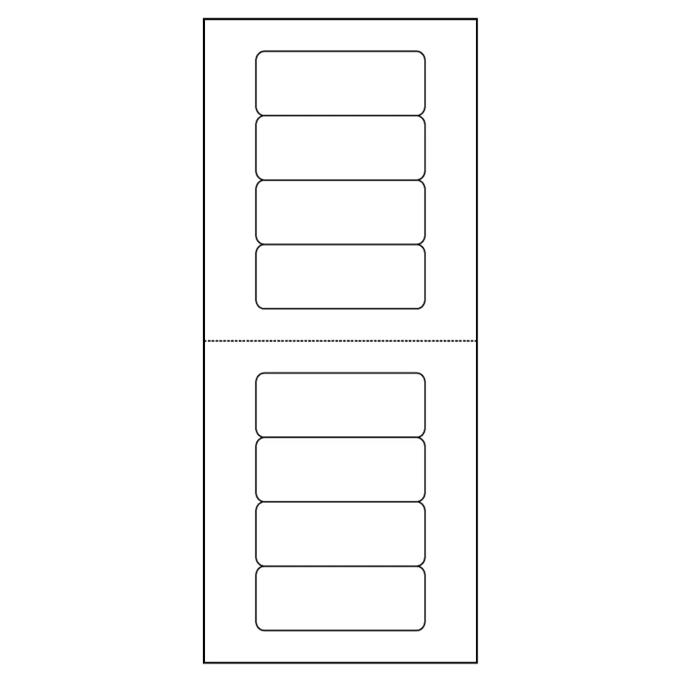 Avery® Mini-Sheets® Address Labels, 2160, Rectangle, 1" x 2-5/8", White, Pack Of 200 Labels