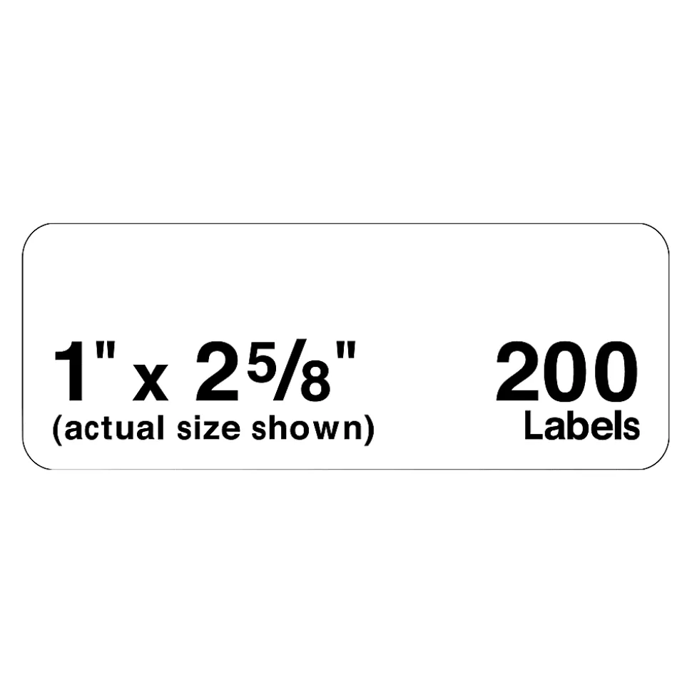 Avery® Mini-Sheets® Address Labels, 2160, Rectangle, 1" x 2-5/8", White, Pack Of 200 Labels