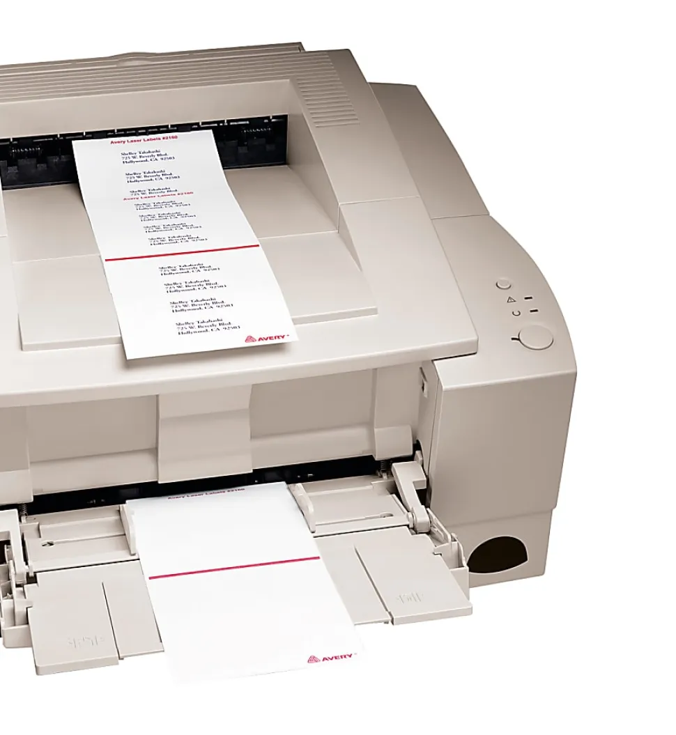 Avery® Mini-Sheets® Address Labels, 2160, Rectangle, 1" x 2-5/8", White, Pack Of 200 Labels