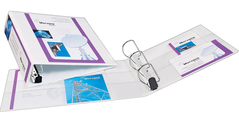 Avery® Nonstick Heavy-Duty View 3 Ring Binder, 3" One Touch Slant Rings, White