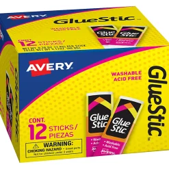 Avery® Permanent Glue Stic™, Washable, Nontoxic, 0.26 Oz, 1 Glue Stick
