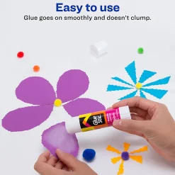Avery® Permanent Glue Stic™, Washable, Non-Toxic, 1.27oz, 6 Total Glue Sticks