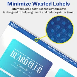 Avery® Permanent Labels With Sure Feed®, 94237-CMF10, Rectangle, 2