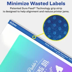 Avery® Permanent Labels With Sure Feed®, 94249-CMF100, Rectangle, 3