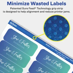 Avery® Permanent Labels With Sure Feed®, 94107-CMF25, Square, 2