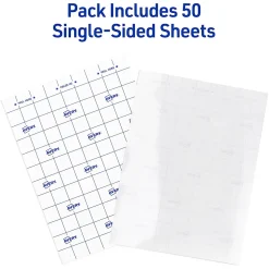 Avery® Permanent Self-Adhesive Laminating Sheets, 9" x 12", Clear, Pack Of 50