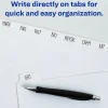 Avery® Plain Tab Write-On Dividers, 8 1/2" x 11", White Dividers/White Tabs, 5-Tab, Box Of 36