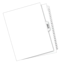 Avery® Premium Collated Legal Dividers Avery® Style, Side-Tab, 1-25 & Table Of Contents, 8-1/2" x 11"