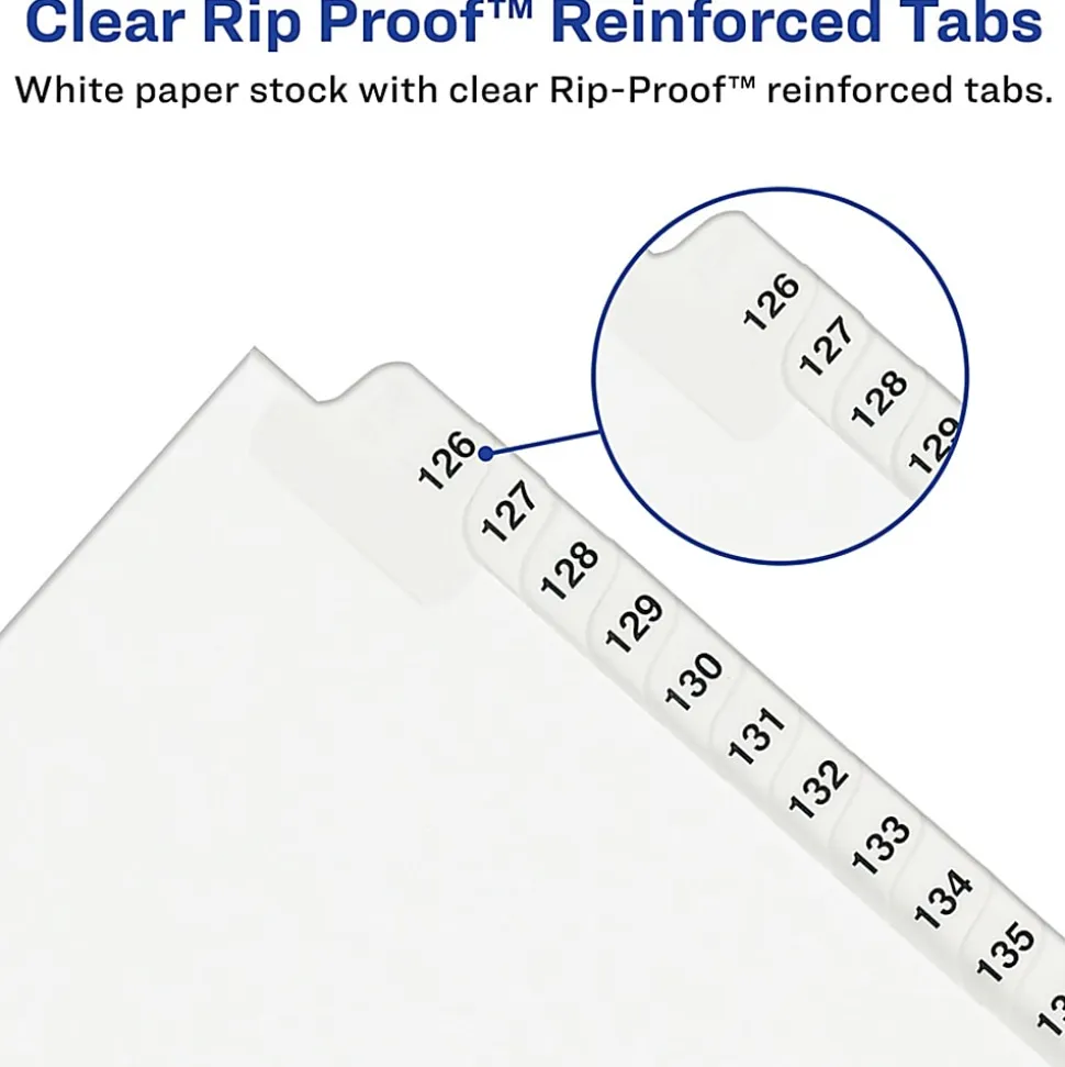 Avery® Premium Collated Legal Dividers Avery® Style, Bottom-Tab, 1–25 & Table Of Contents, 8 1/2" x 11"