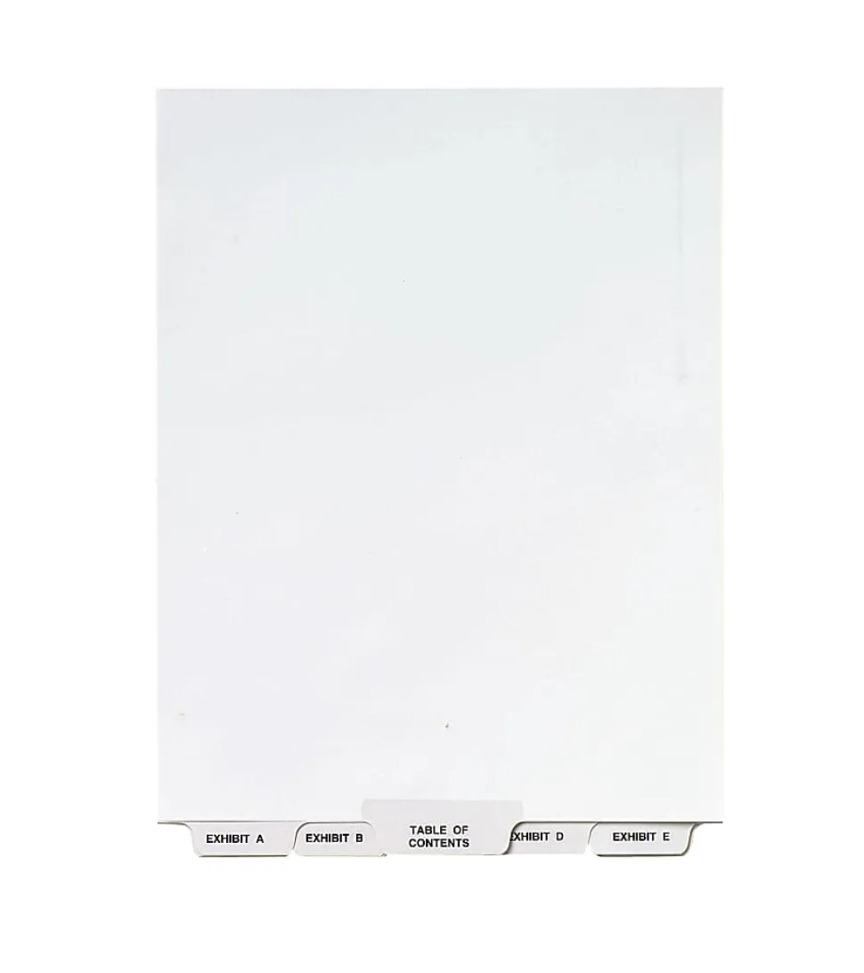 Avery® Premium Collated Legal Dividers Avery® Style, A-Z & Table Of Contents, 8 1/2" x 11", White