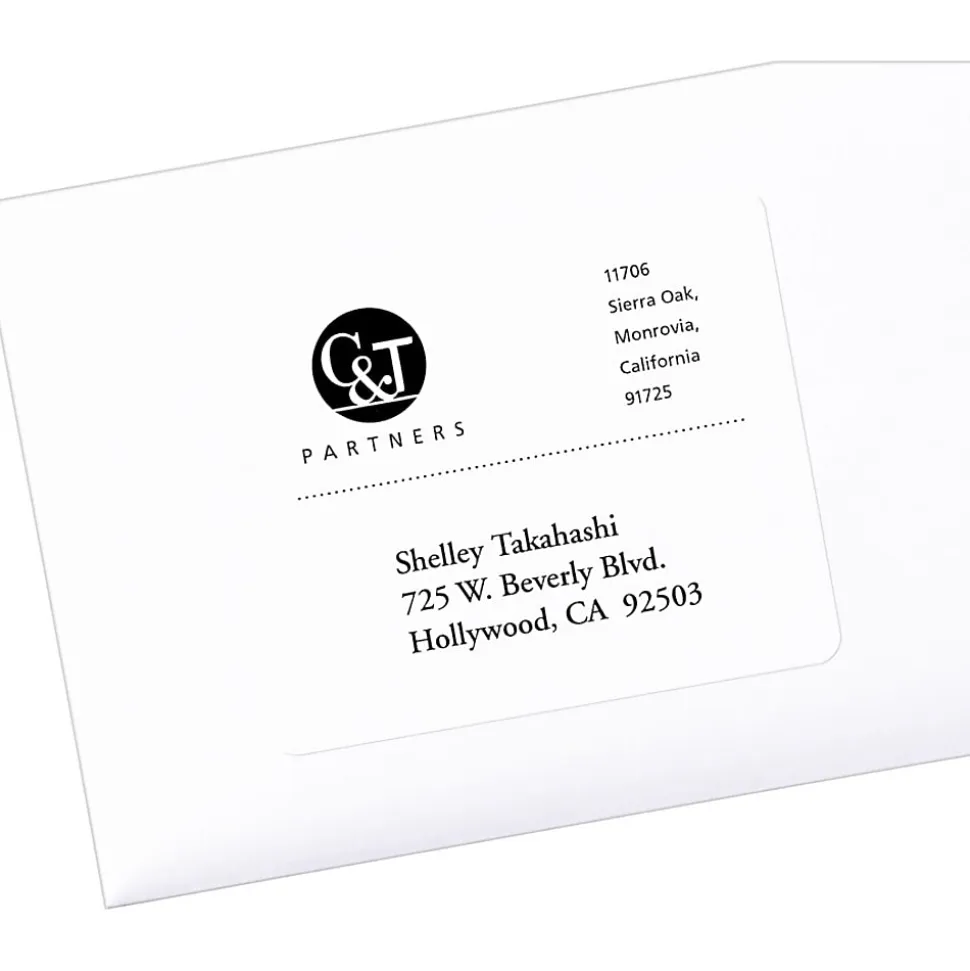 Avery PRES-a-ply™ Labels for Laser and Inkjet Printers, AVE30604, Rectangle, 3 1/3"W x 4"L, White, Box Of 600