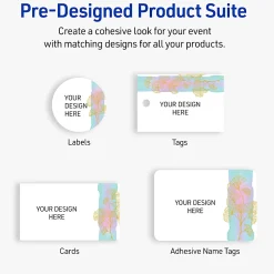 Avery® Printable Adhesive Name Badges/Preprinted Designs, Rectangle, S00-EVS, 2-1/3