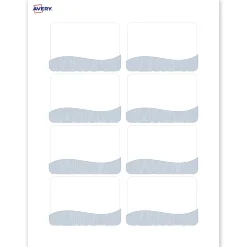 Avery® Printable Adhesive Name Badges With Preprinted Designs, Rectangle, S00-EVA, 2-1/3