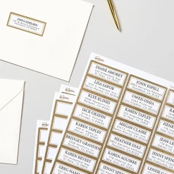 Avery® Printable Labels With Metallic Border, Rectangle, 1