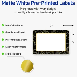 Avery® Printable Labels With Sure Feed® Technology, S00-ETH, Rectangle, 2