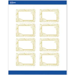 Avery® Printable Labels With Sure Feed® Technology, S00-EVX, Rectangle, 2