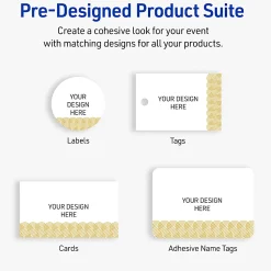 Avery® Printable Labels With Sure Feed® Technology, S00-ETW, Square, 2