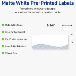 Avery® Printable Labels With Sure Feed® Technology, S00-EVW, Rectangle, 4