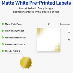 Avery® Printable Labels With Sure Feed® Technology, S00-ETG, Rectangle, 4