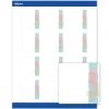 Avery® Printable Labels With Sure Feed® Technology, S00-EVB, Square, 2" x 2", Matte White With Preprinted Watercolor/Gold Leaf Design, Pack Of 120
