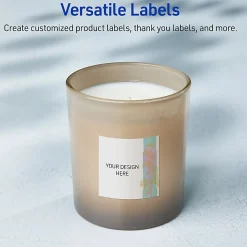 Avery® Printable Labels With Sure Feed® Technology, S00-EVB, Square, 2
