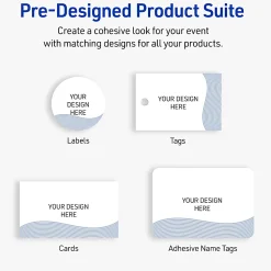 Avery® Printable Labels With Sure Feed® Technology, S00-EWC, Rectangle, 2