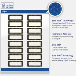 Avery® Printable Labels With Sure Feed® Technology, S00-ETX, Rectangle, 1