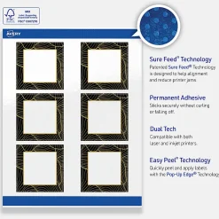 Avery® Printable Labels With Sure Feed® Technology, S00-ETD, Square, 3