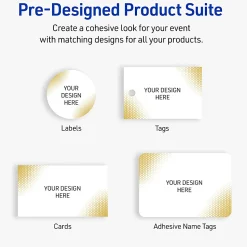 Avery® Printable Labels With Sure Feed® Technology, S00-EWC, Rectangle, 2