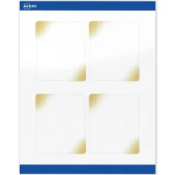 Avery® Printable Labels With Sure Feed® Technology, S00-EWD, Rectangle, 4